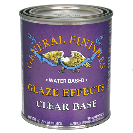 GENERAL FINISHES 1 Pt Clear Glaze Effects Water-Based Translucent Color PTCB